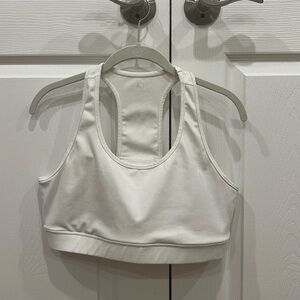 GapFit T-back Sports Bra Womens White Size XL